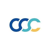 CCC Multi Color monogram logo vector
