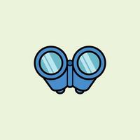 Binoculars icon. blue binoculars icon, search symbol. Binoculars for detective or spy tools. Design elements illustration of spy and search vector