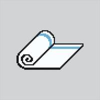 Pixel art illustration Hotel Towel. Pixelated Bath Towel. Hotel Towel Bath Cloth Icon pixelated for the pixel art game and icon for website and game. old school retro. vector