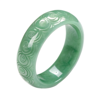 Jade ring, beautiful and smooth pattern isolated on a transparent background png