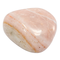 Pale pinkish rhyolite with a fine-grained surface and subtle bands of color. Isolated on transparent background png