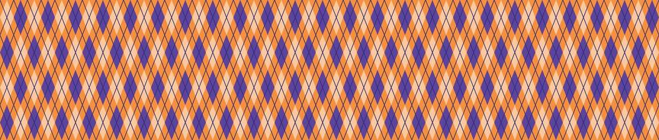 Halloween background checkered tablecloth with plaid fall pattern. Flat illustration isolated vector