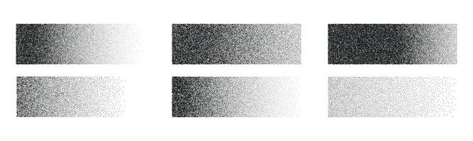 Grainy paper texture with noise overlay. Distressed charcoal effects and mezzotint patterns. Flat illustration isolated on white background. vector
