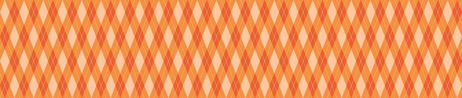 Seamless background halloween harvest background with argyle texture. Flat illustration isolated vector