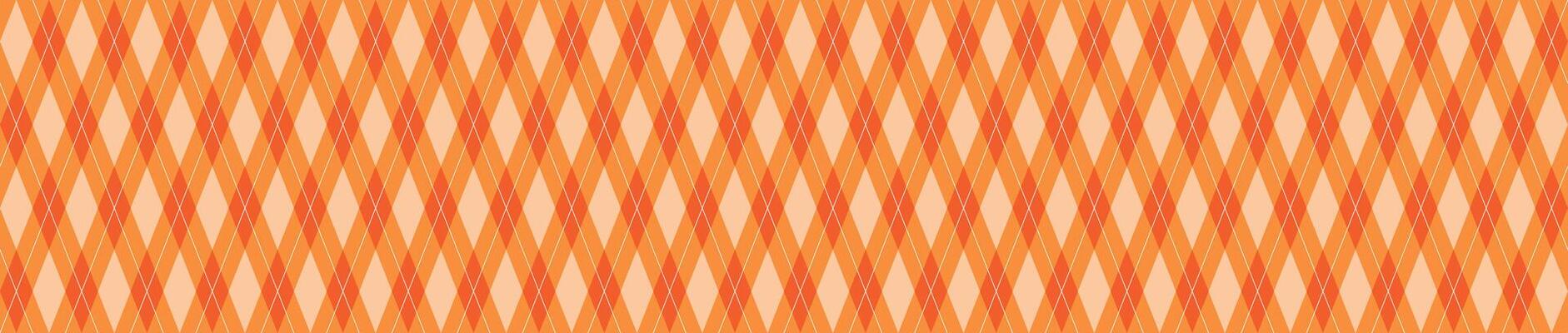 Seamless background halloween harvest background with argyle texture. Flat illustration isolated