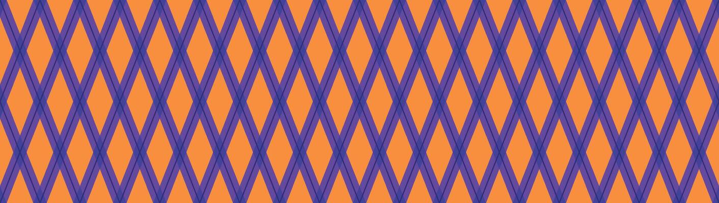 Halloween background plaid wallpaper with autumn seasonal design. Flat illustration isolated