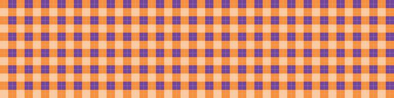 Halloween tablecloth pattern with checkered texture. Flat illustration isolated vector