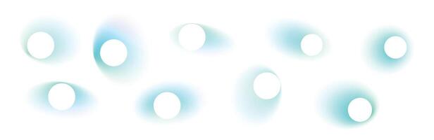 Soft gradient background with abstract blur effect, blue and green color transition, grainy watercolor texture, fluid neon mesh design. isolated on white background. vector
