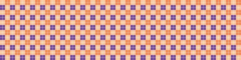 Plaid halloween background background with gingham autumn fall texture. Flat illustration isolated vector