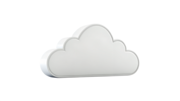 3d Icon - A minimalist fog, isolated on a transparent background png