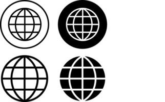 Collection of Versatile Globe Browser Icons vector