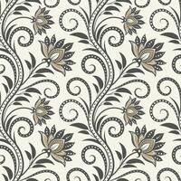 Boho floral pattern, Persian pattern Indian floral pattern, Design for fashion , fabric, textile, wallpaper , wrapping and all prints vector