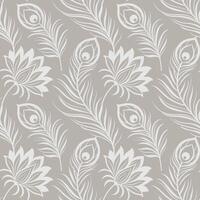 Abstract Peacock feather seamless pattern design vector