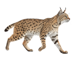 Kodkod walking, isolated on a transparent background png