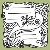 Quirky trendy Frame, for Wedding Invitation, Whimsical frames for birthday card, Squiggly and Wavy Borders in doodle style. EPS 10 vector