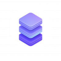 Stylized purple layered shapes with smooth gradients, perfect for modern design projects, backgrounds, or user interface elements. Ideal for tech and creative applications. png
