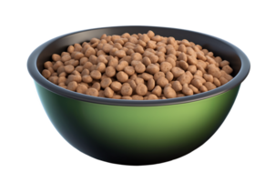 A green bowl filled with many crispy fried potato bites on a smooth surface png