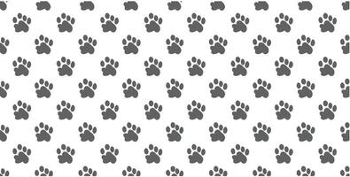 A seamless pattern of paw prints vector