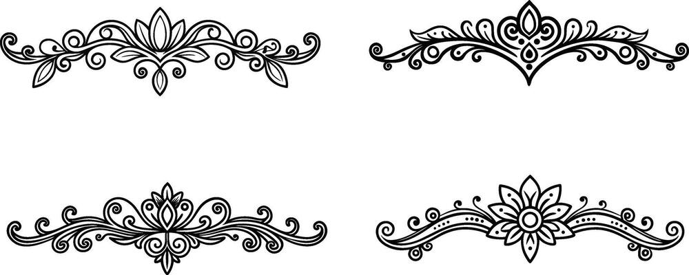 Four ornate designs
