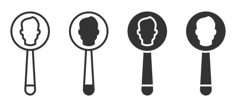 Spoons with different shapes and sizes vector