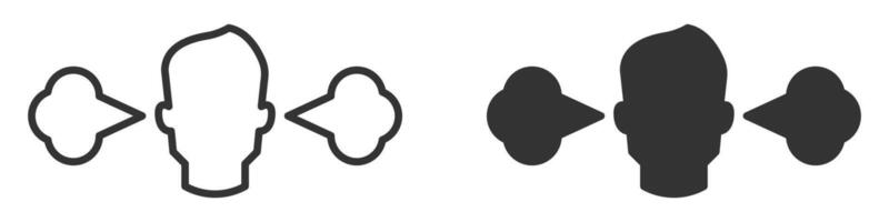 Two different types of jet planes are shown vector