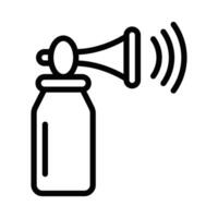 A black and white icon of a bottle with a microphone vector