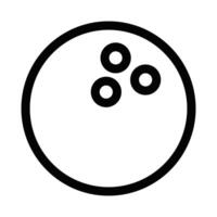 A bowling ball icon on a white background vector