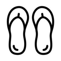 A pair of flip flops on a white background vector