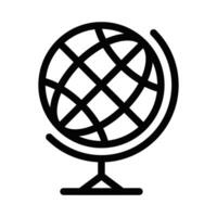 Globe icon illustration on white background vector