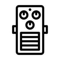 A black and white image of a speaker vector