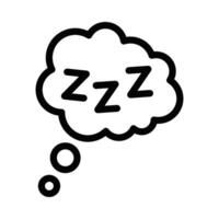 A black and white drawing of a cloud with a thought bubble inside vector