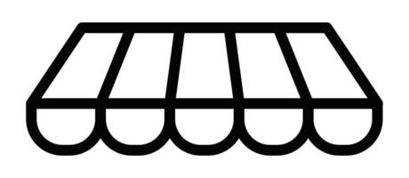 A black and white illustration of a window with a curtain vector