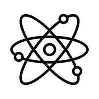 An atom symbol on a white background vector