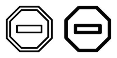Two black and white images of a black and white symbol vector