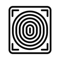 A black and white image of a circular object vector