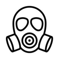 A gas mask icon on a white background vector