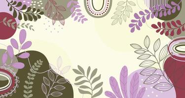 Design plants background for design. vector