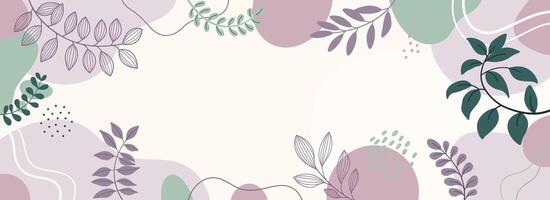 Spring leafs background with beautiful for art design vector