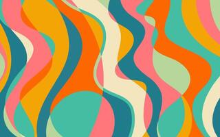 Color lines art background with beautiful. Hand drawn colourful art background design. vector
