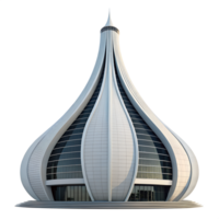 Futuristic Tower Architecture 3D Render png