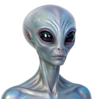 Extraterrestrial Alien Figure 3D Render png