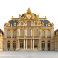 Ornate Palace Architecture 3D Render png