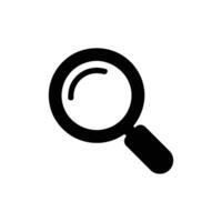 Magnifying Glass Icon on Transparent Background, Search Tool Symbol vector