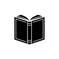 Open Book Silhouette on Transparent Background Depicting Knowledge and Learning vector