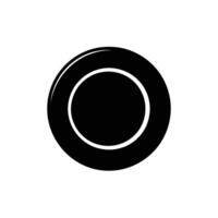 Circular plate shape on transparent background for creative design elements vector