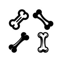 Bone Icons Isolated with Transparent Background Minimalist, Symbol, Dog Bones vector