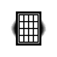 Black and White Window Pane Illustration with Radial Blur Effect Background Texture vector