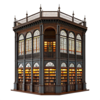 Steampunk Mechanical Building 3D Render png
