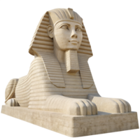 Steampunk Mechanical Sphinx 3D Render png