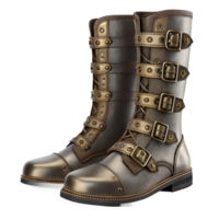 Steampunk Mechanical Boots 3D Render png